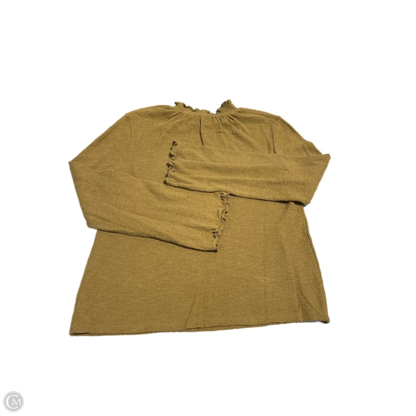 Top Long Sleeve By Madewell In Green, Size: L