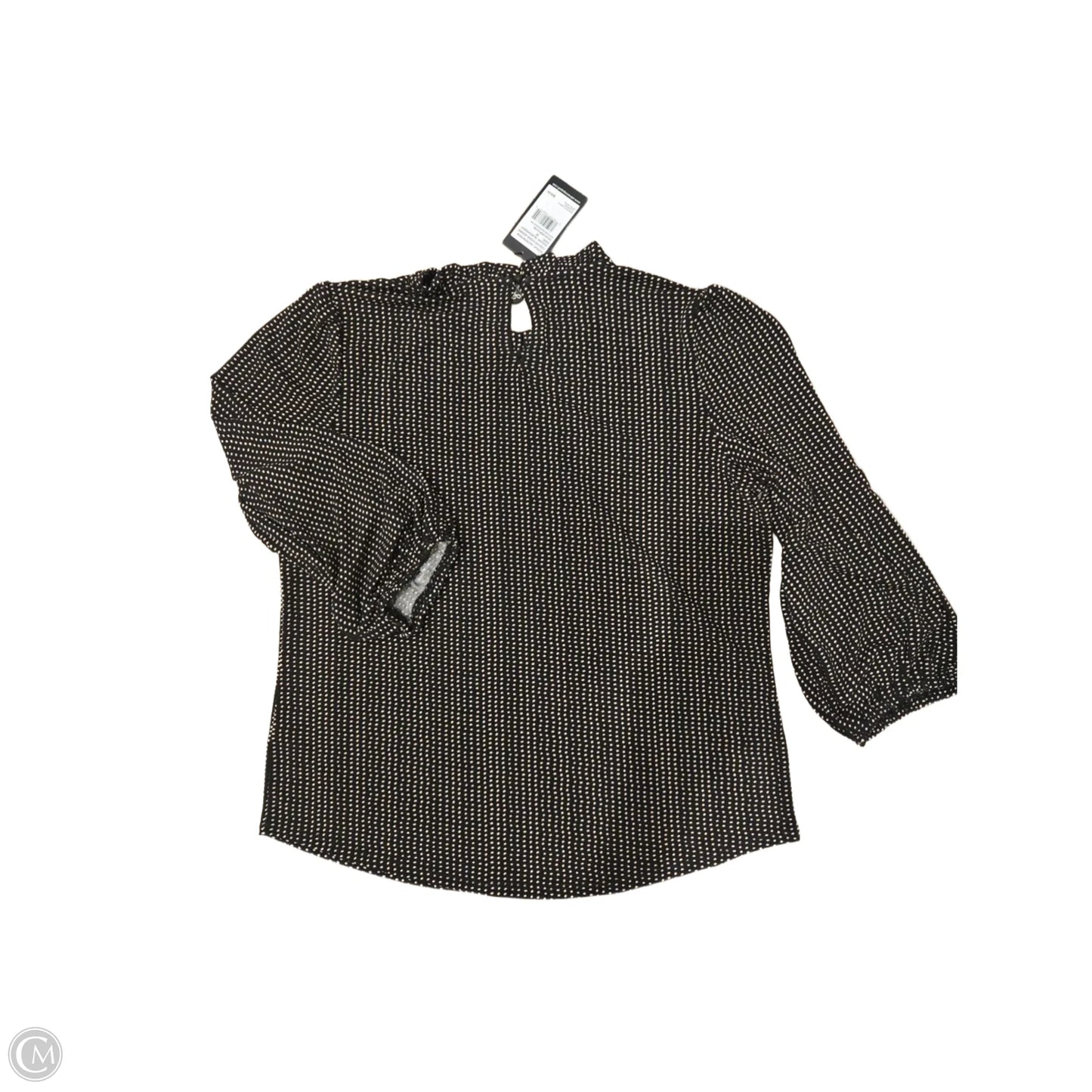 Top Long Sleeve By Adrianna Papell In Black, Size: M