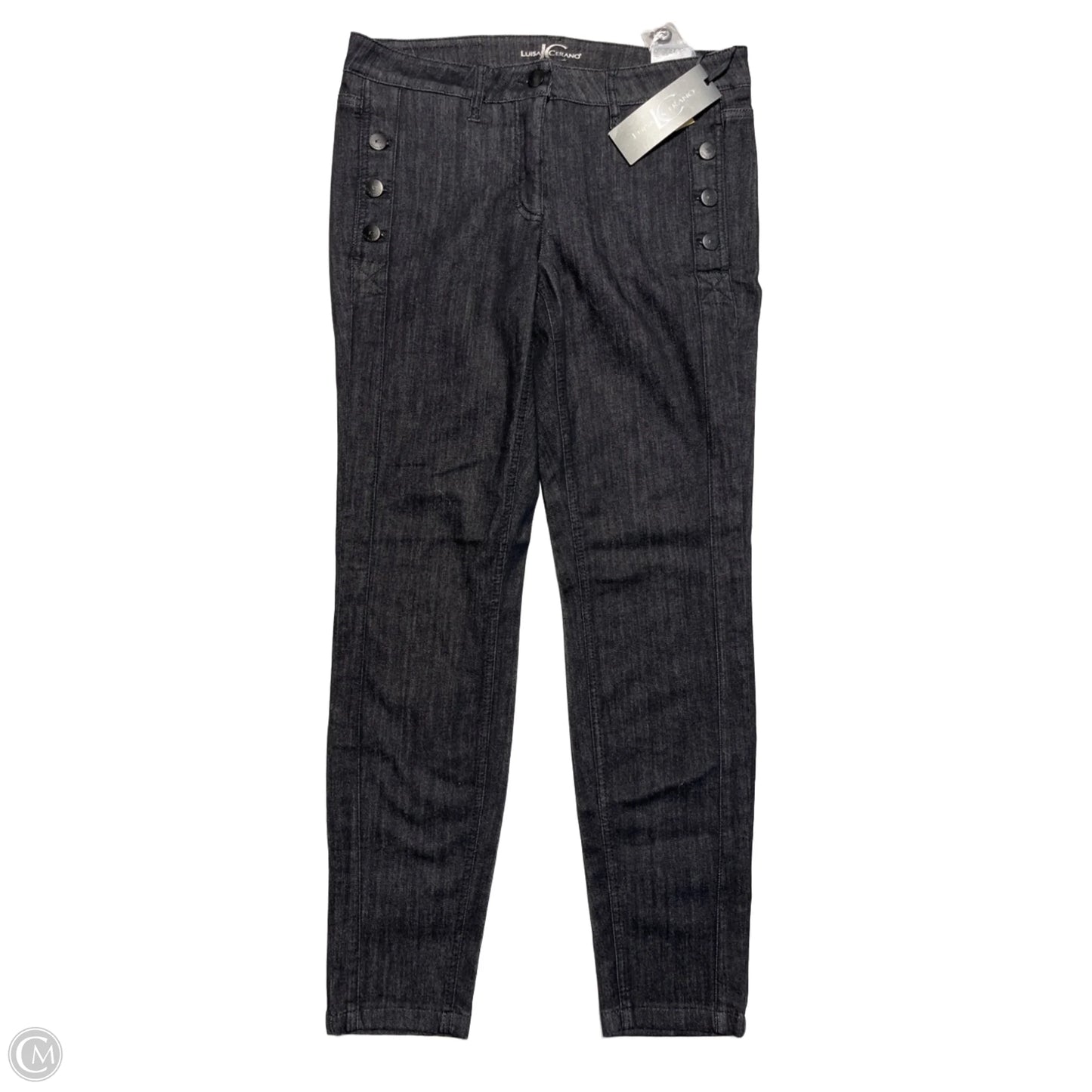 Jeans Straight By Cma In Black Denim, Size: 8