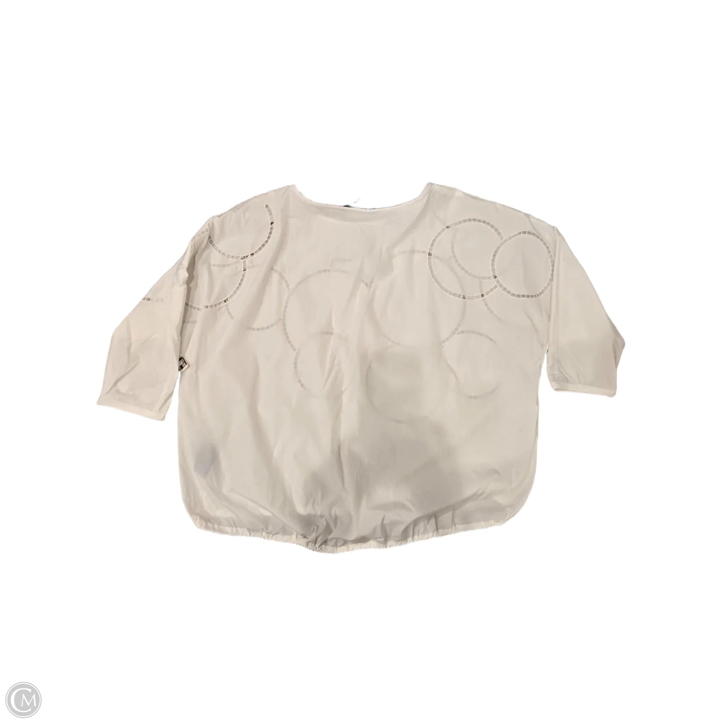 Top 3/4 Sleeve By Tibi In White, Size: M