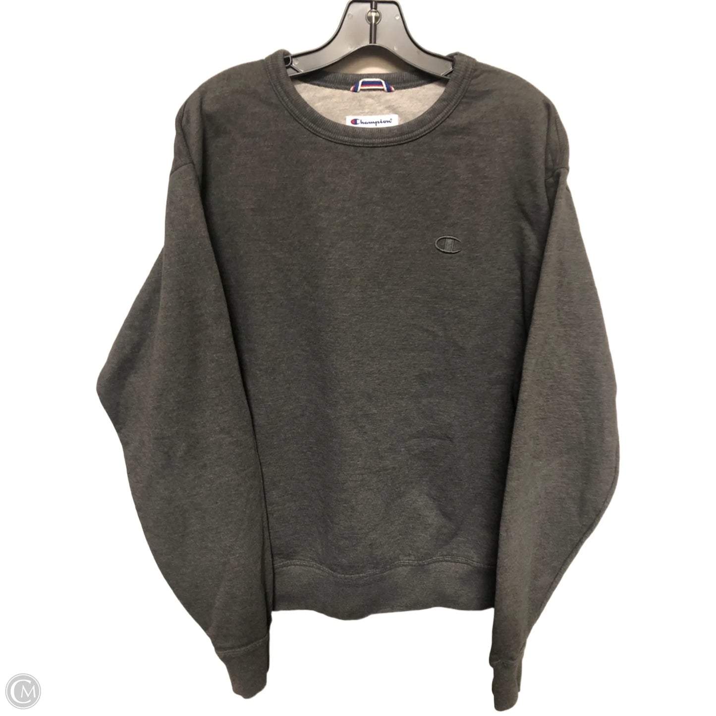 Sweatshirt Crewneck By Champion In Grey, Size: M