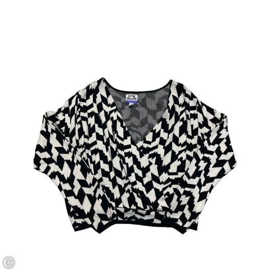 Sweater By Cmc In Black & White, Size: Xl