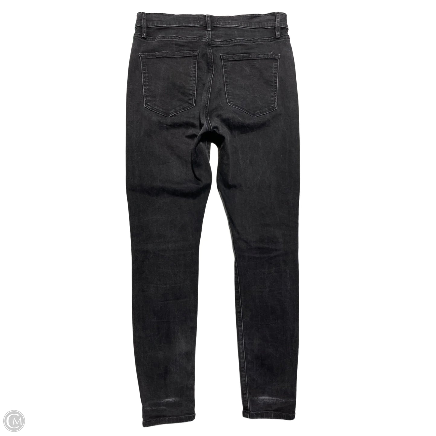 Jeans Skinny By Loft In Black Denim, Size: 8