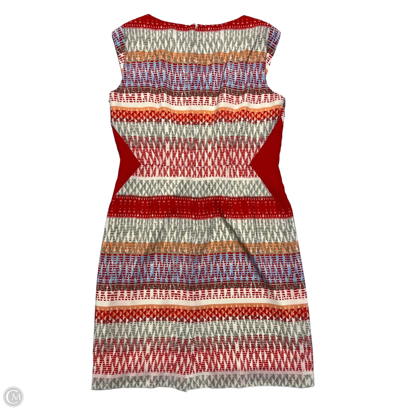 Dress Casual Short By Antonio Melani In Red & Tan, Size: L