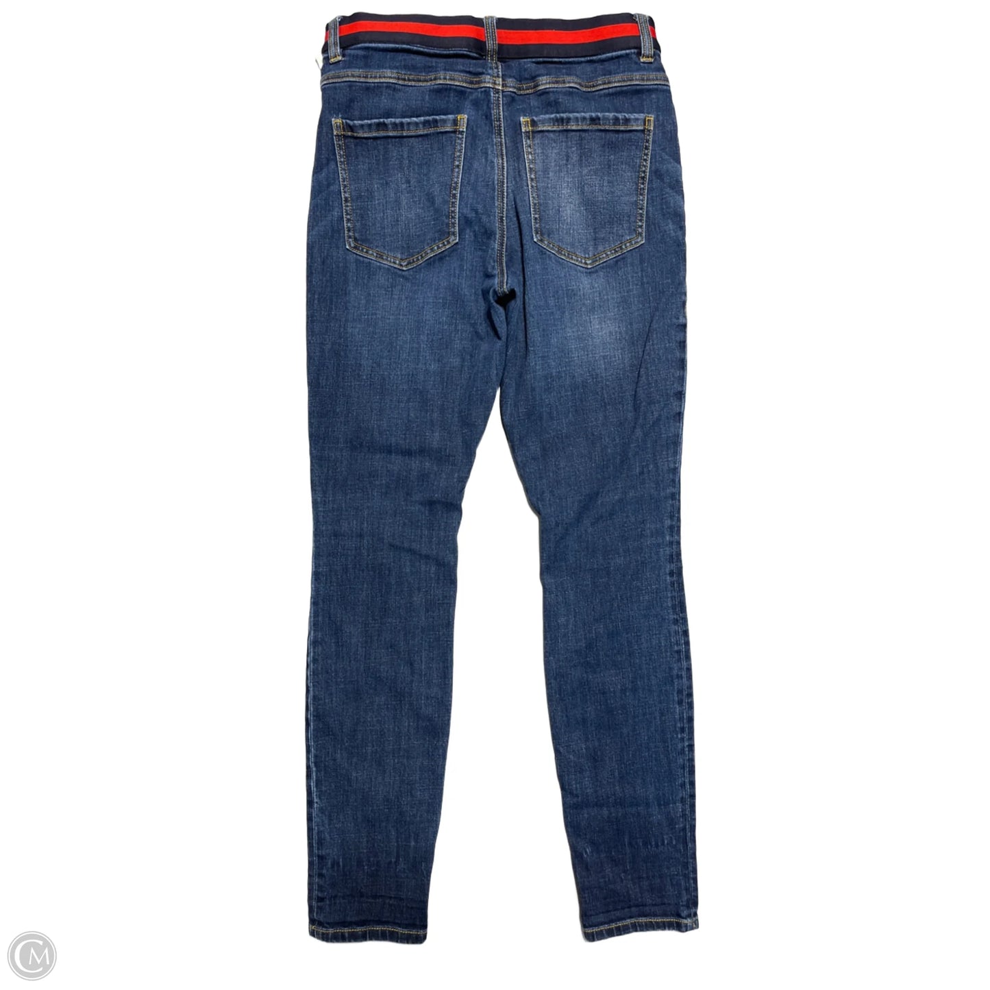 Jeans Straight By Cabi In Blue Denim, Size: 6