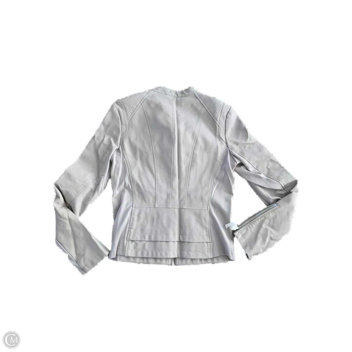 Jacket Leather By Express In Tan, Size: M