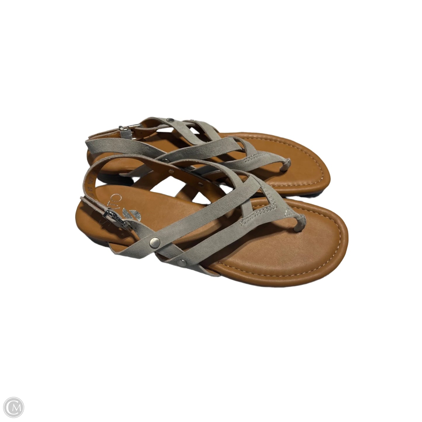 Sandals Flats By Cmc In Beige, Size: 8.5