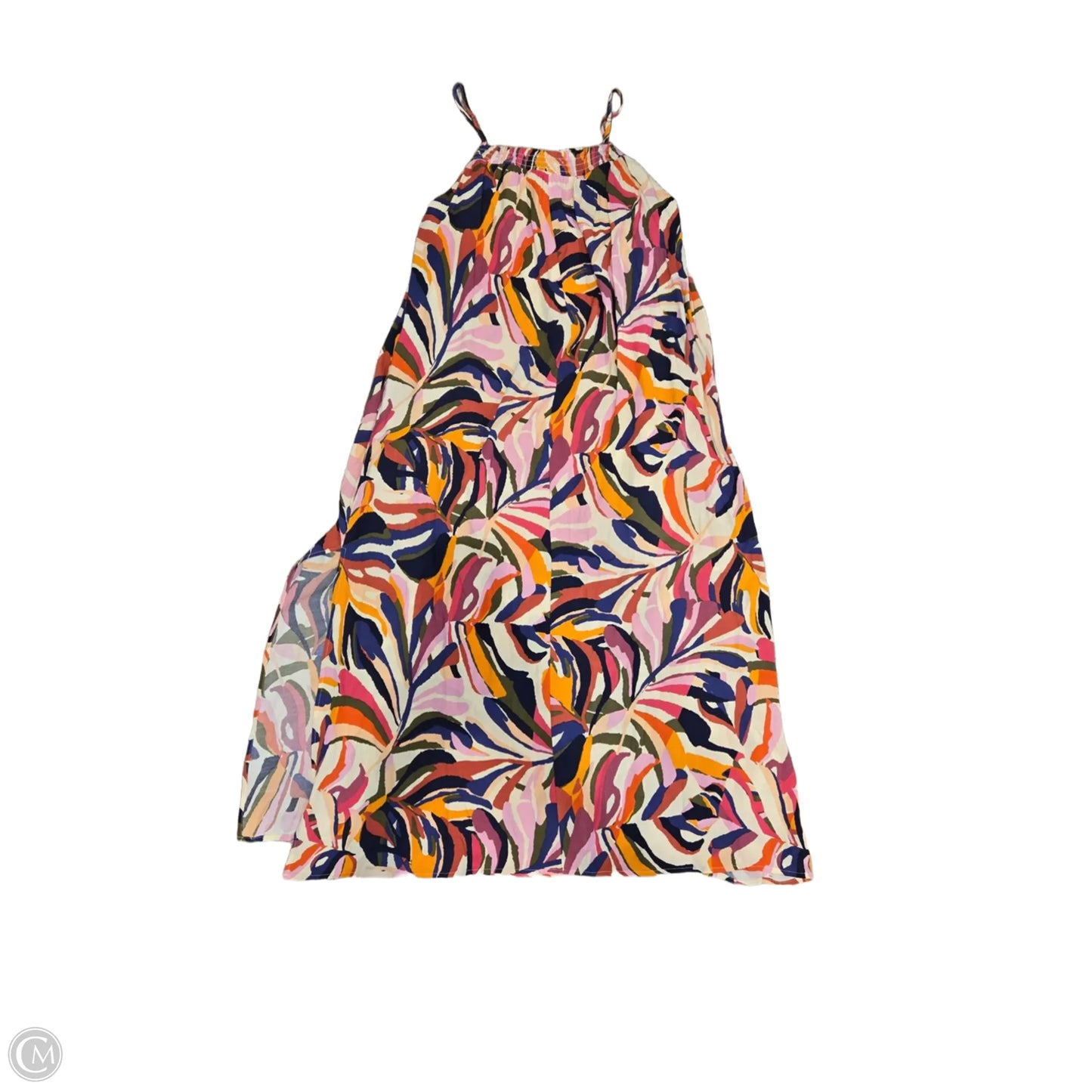Dress Casual Midi By Evereve In Multi-colored, Size: L