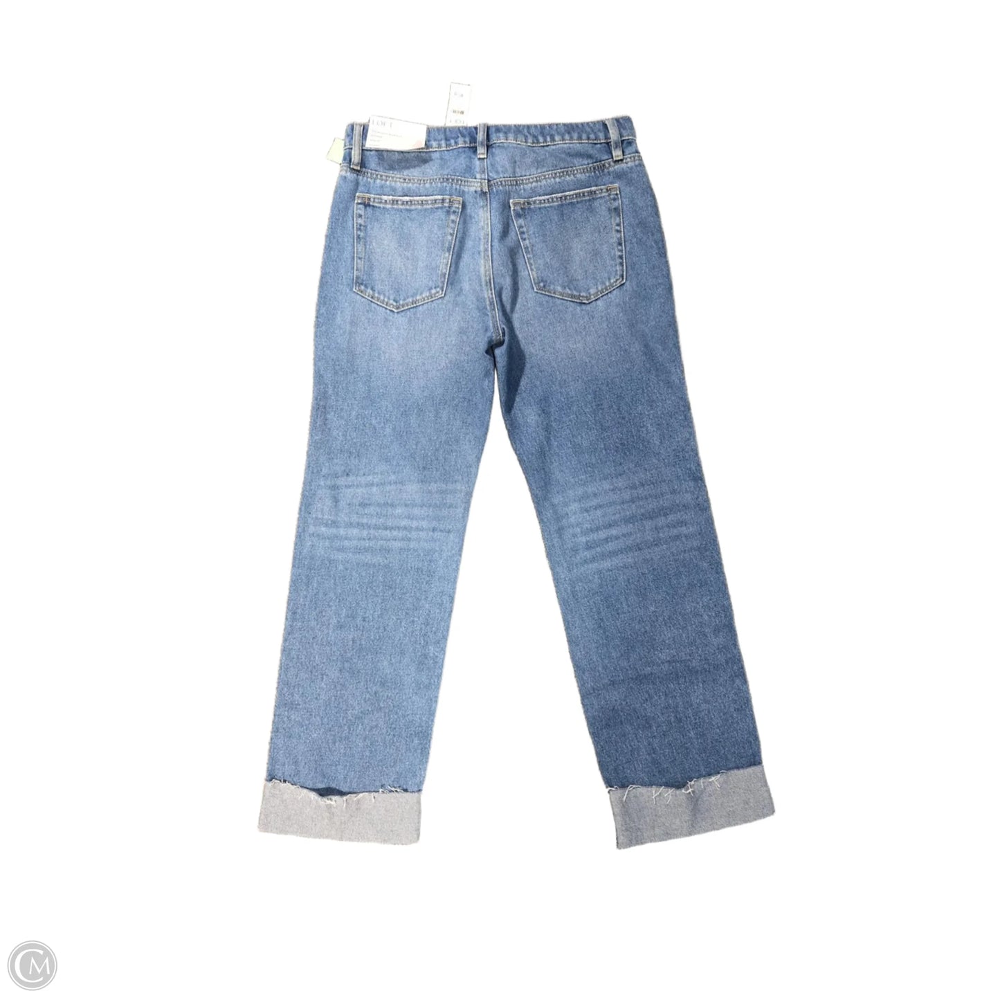 Jeans Cropped By Loft In Blue Denim, Size: 6