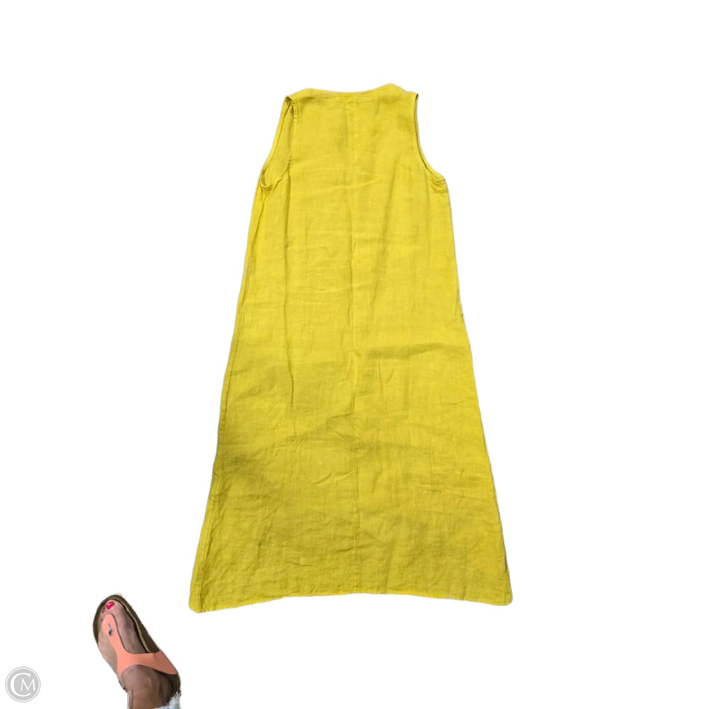 Dress Casual Midi By Cmb In Yellow, Size: S
