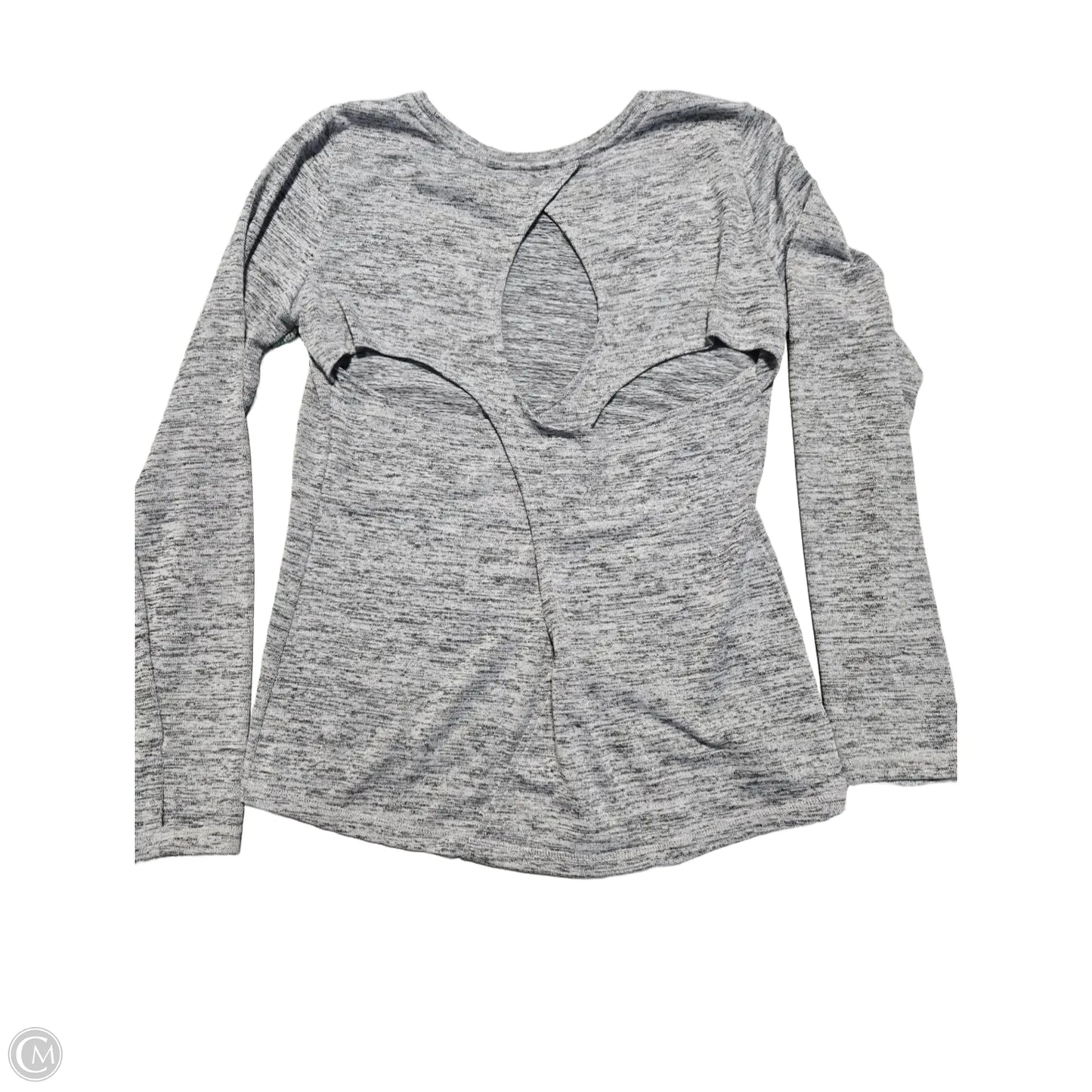 Top Long Sleeve By 90 Degrees By Reflex In Grey, Size: L
