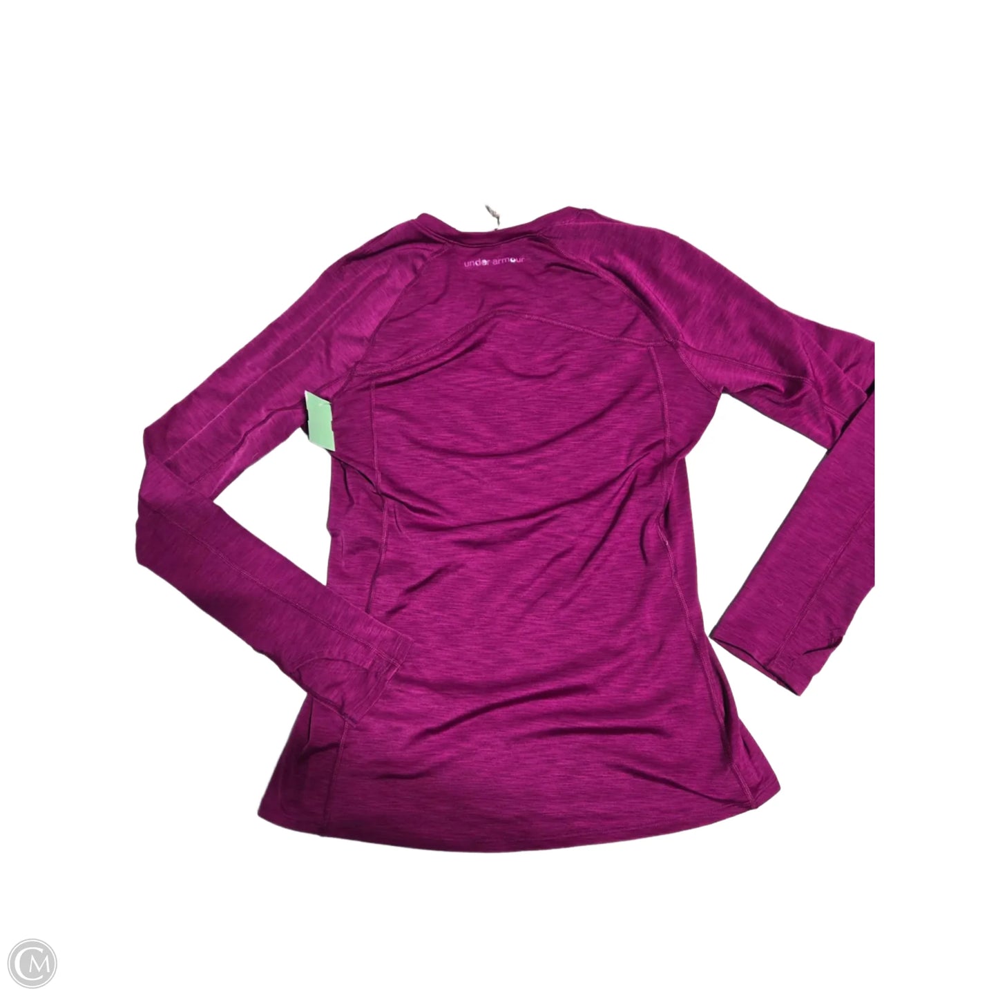Athletic Top Long Sleeve Crewneck By Under Armour In Purple, Size: M