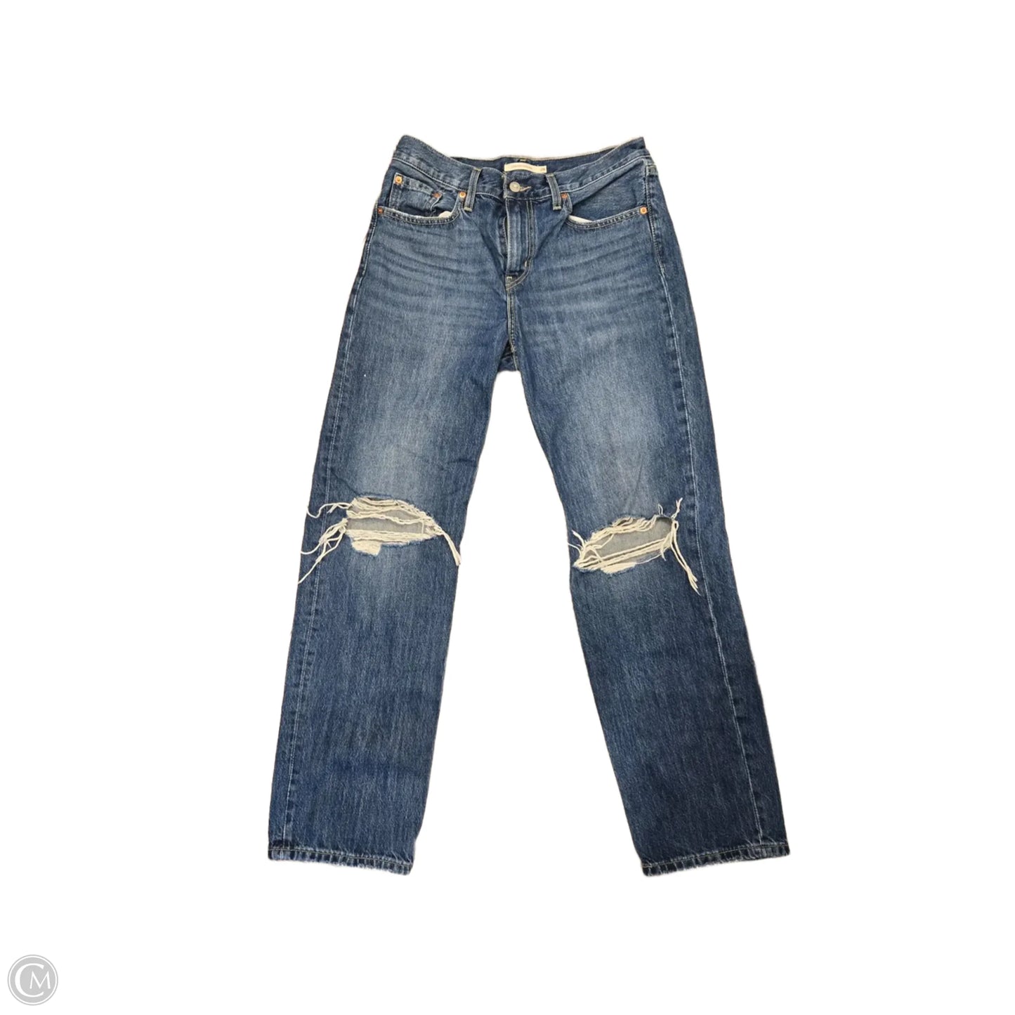 Jeans Wide Leg By Levis In Blue Denim, Size: 6