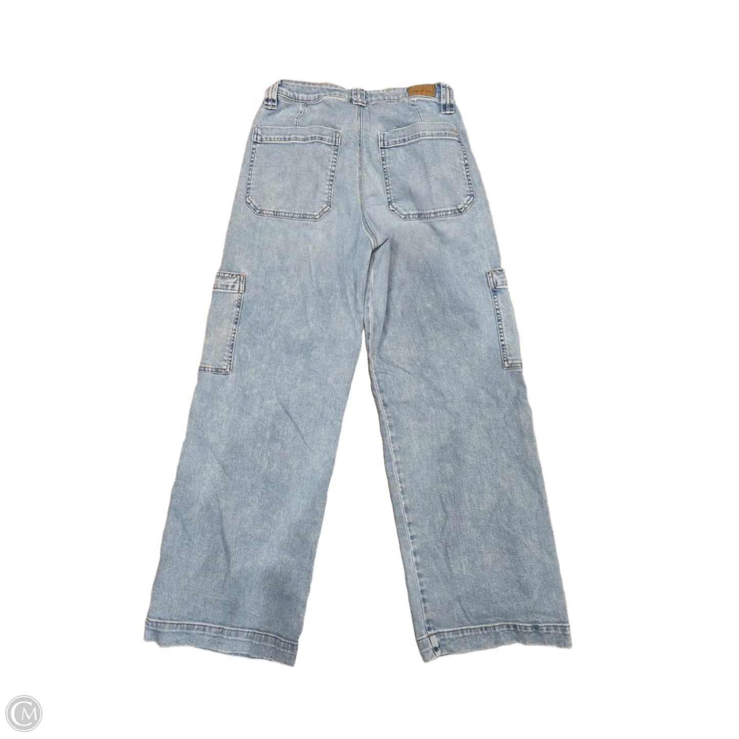 Jeans Wide Leg By American Eagle In Blue Denim, Size: 6