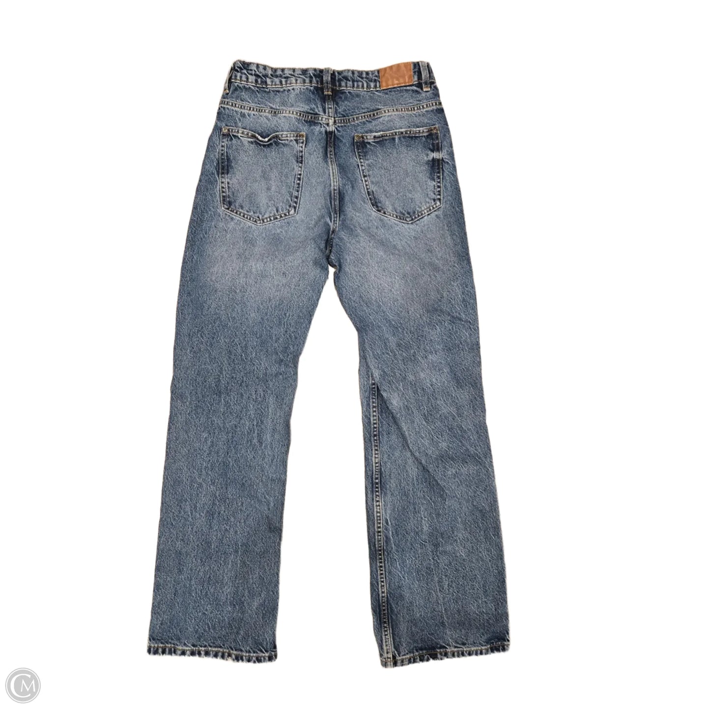 Jeans Straight By Zara In Blue Denim, Size: 6