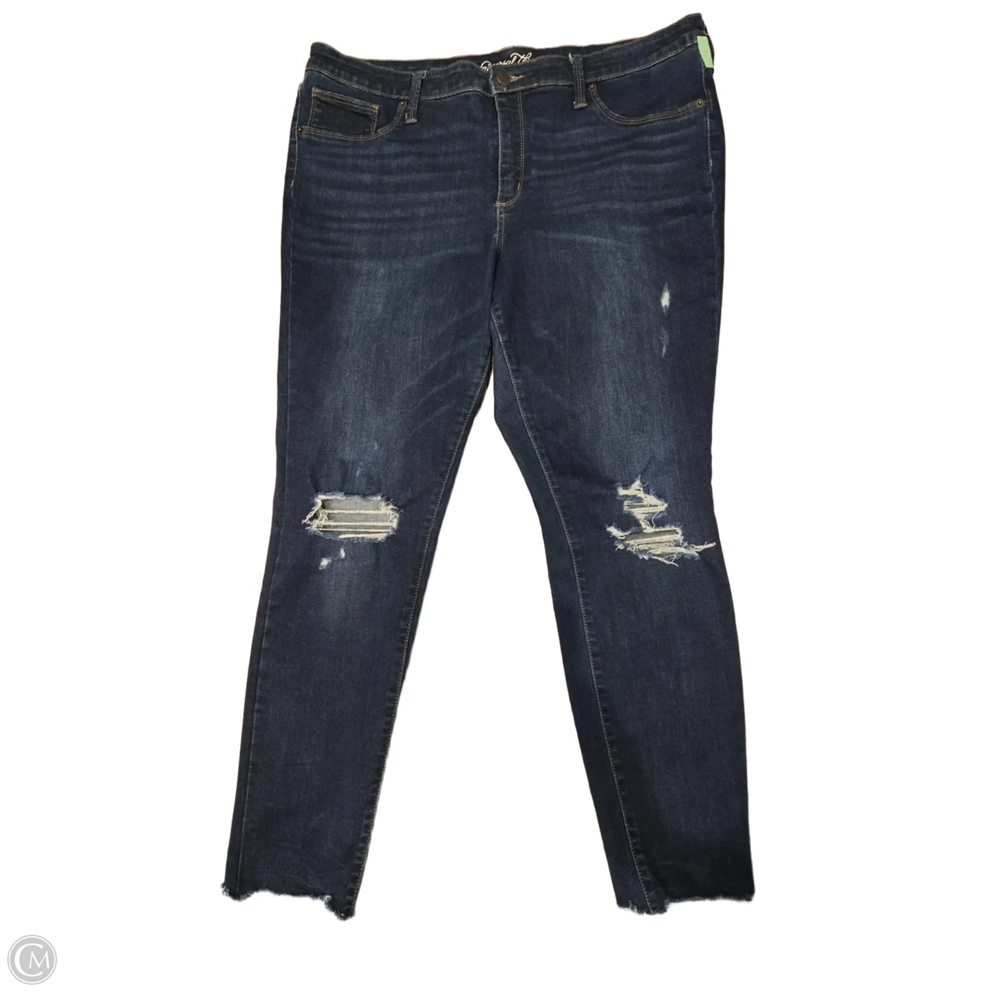 Jeans Skinny By Universal Thread In Blue Denim, Size: 18