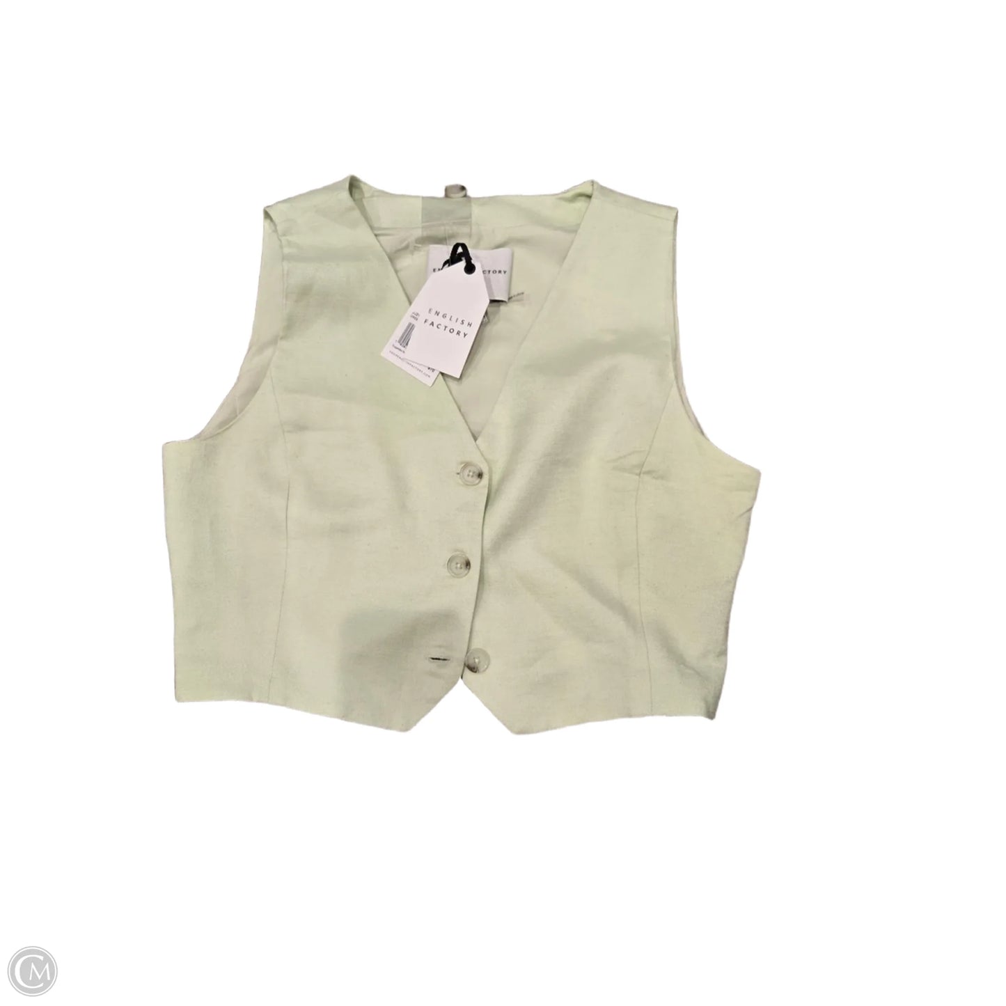 Vest Other By English Factory In Green, Size: M