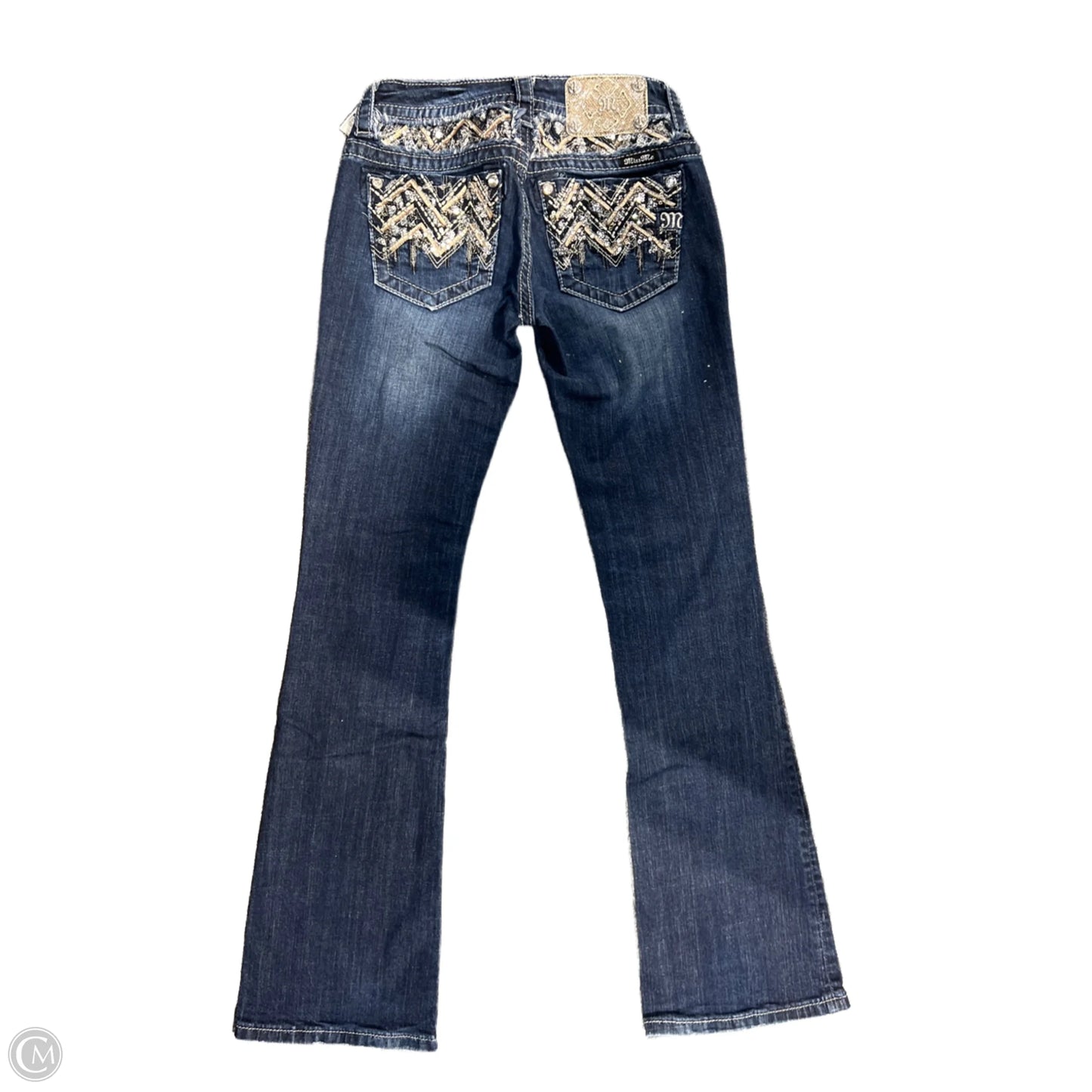 Jeans Flared By Miss Me In Blue Denim, Size: 0