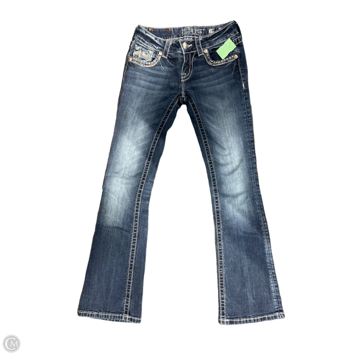 Jeans Boot Cut By Miss Me In Blue Denim, Size: 0