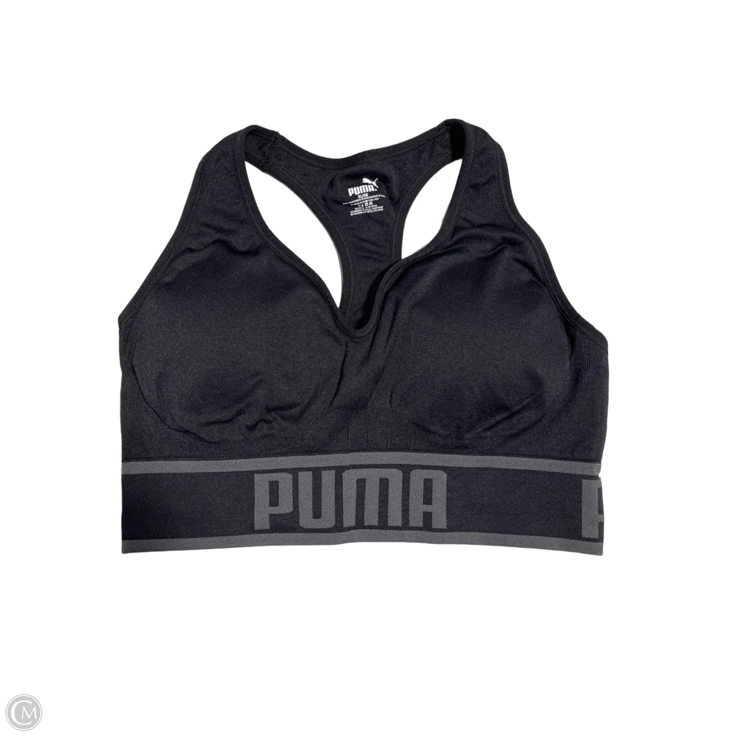 Athletic Bra By Puma In Black, Size: Xl