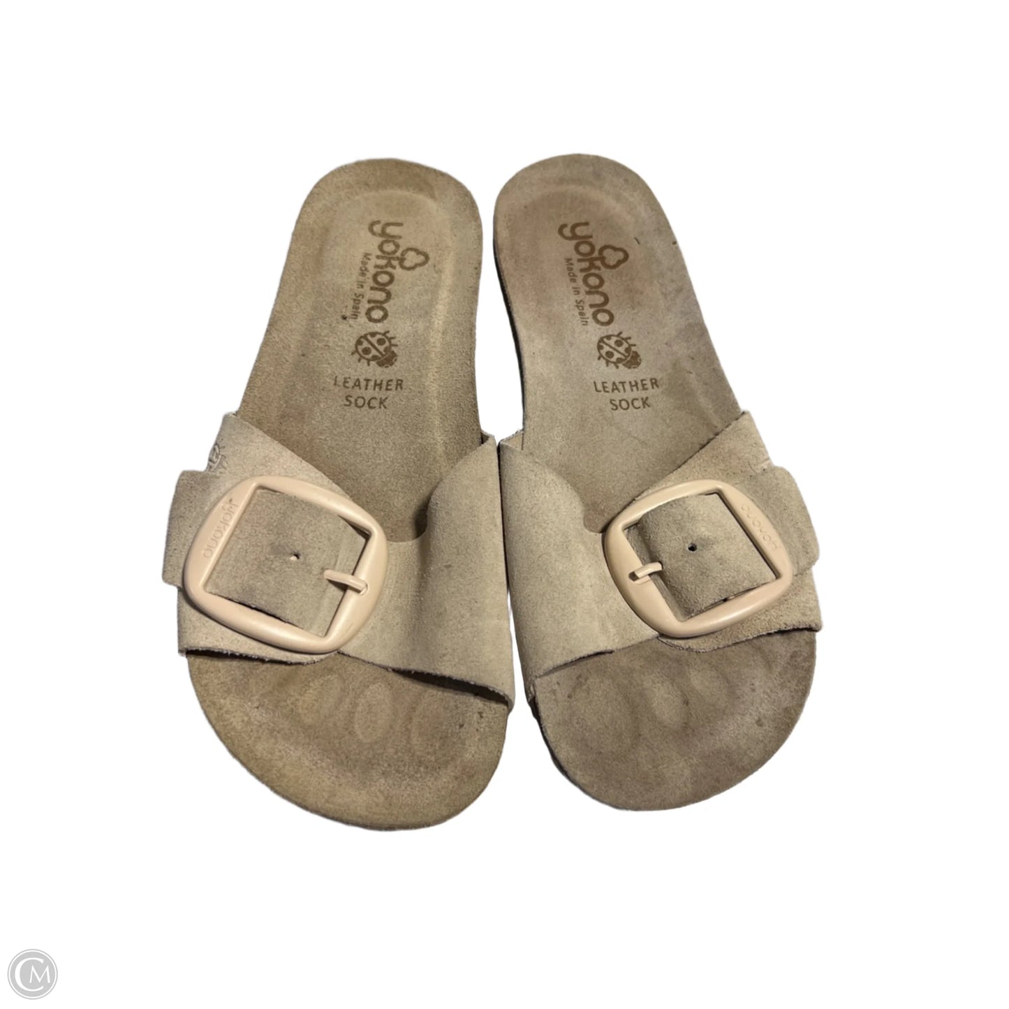 Sandals Flats By Cme In Tan, Size: 8.5