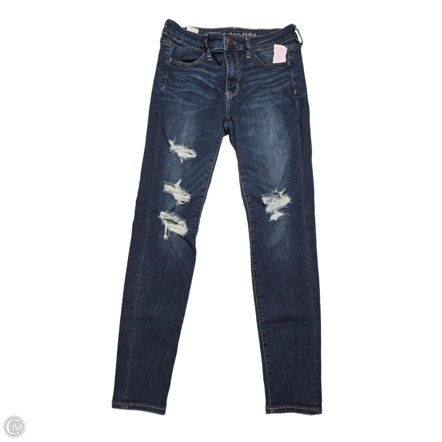 Jeans Jeggings By American Eagle In Blue Denim, Size: 10l