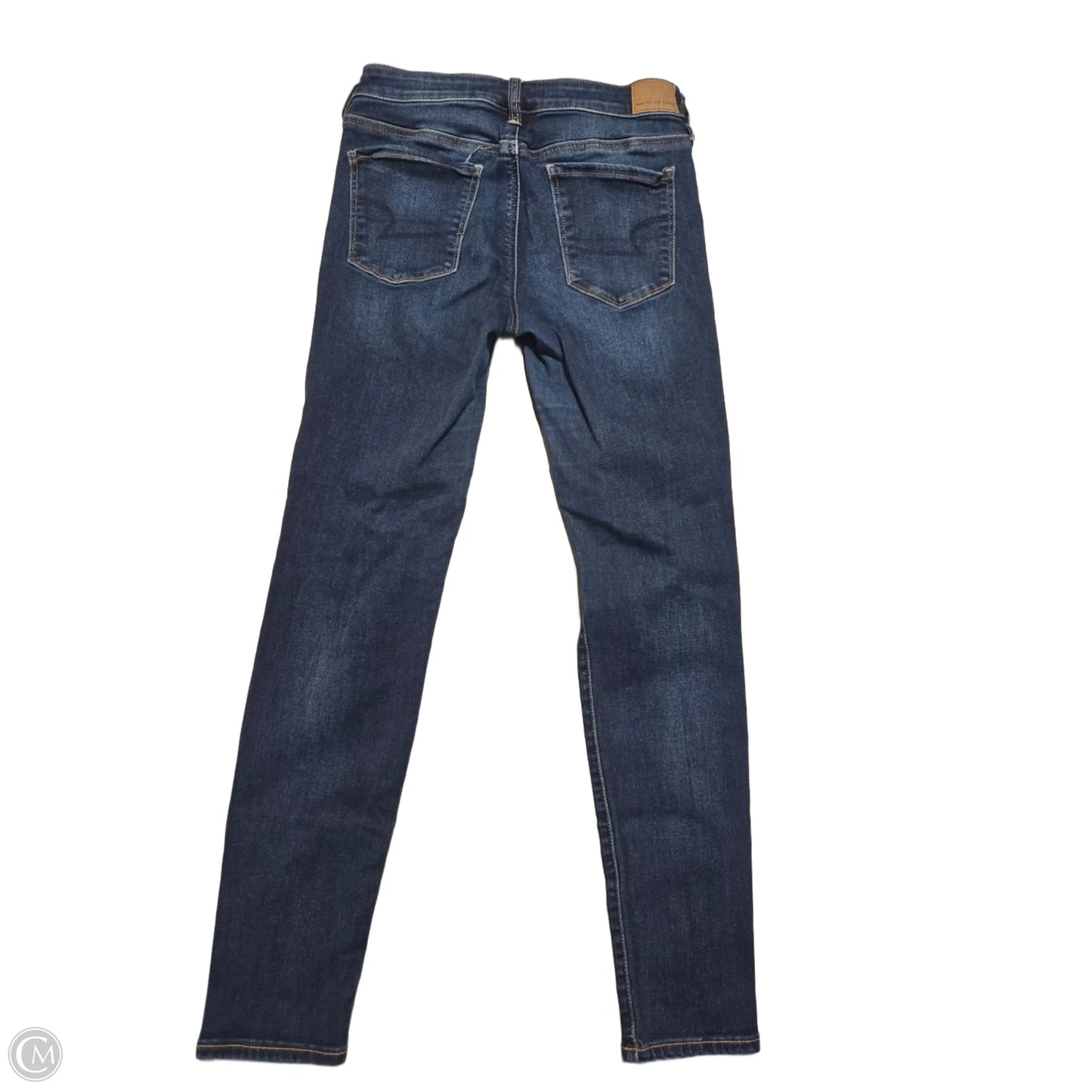 Jeans Jeggings By American Eagle In Blue Denim, Size: 10l