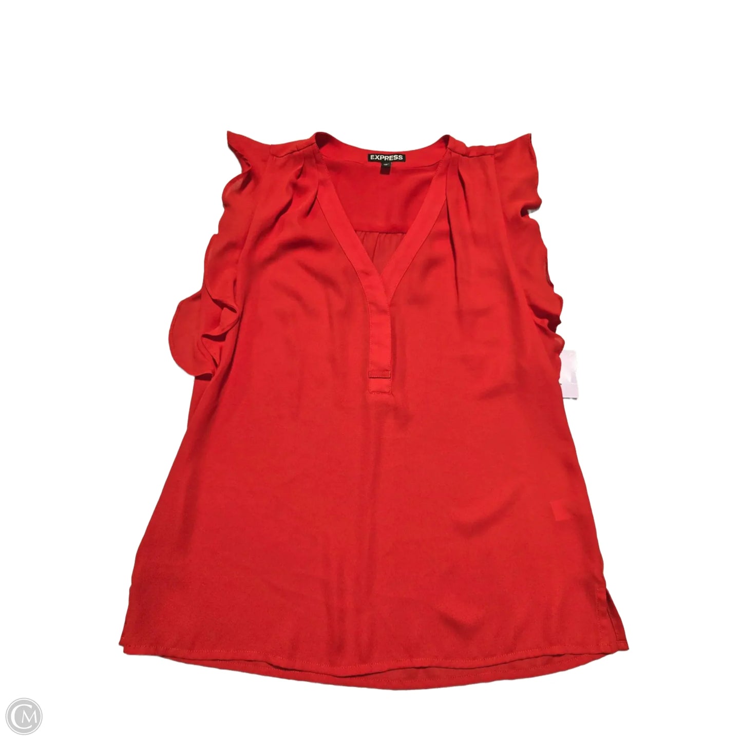 Top Sleeveless By Express In Red, Size: Xs