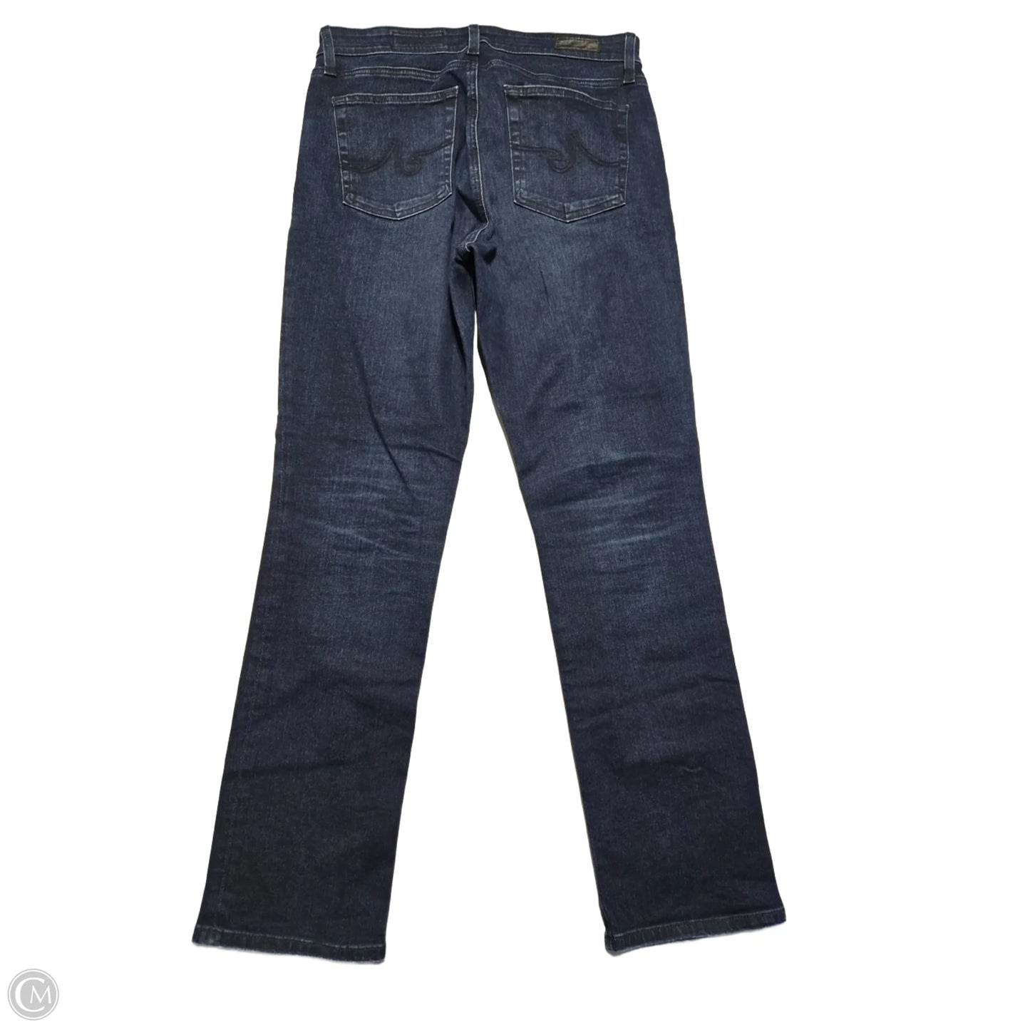 Jeans Straight By Ag Jeans In Blue Denim, Size: 10