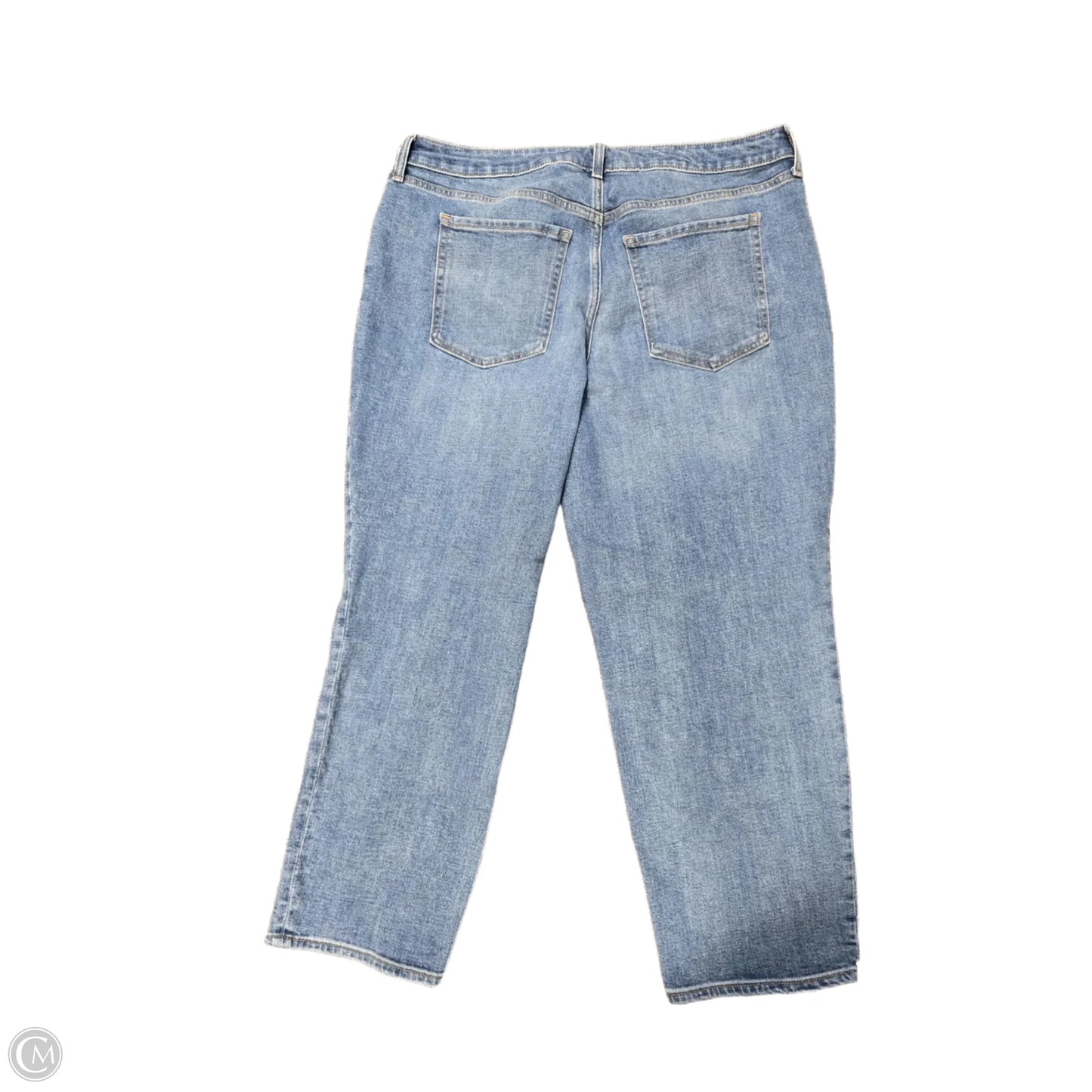 Jeans Straight By Old Navy In Blue Denim, Size: 20