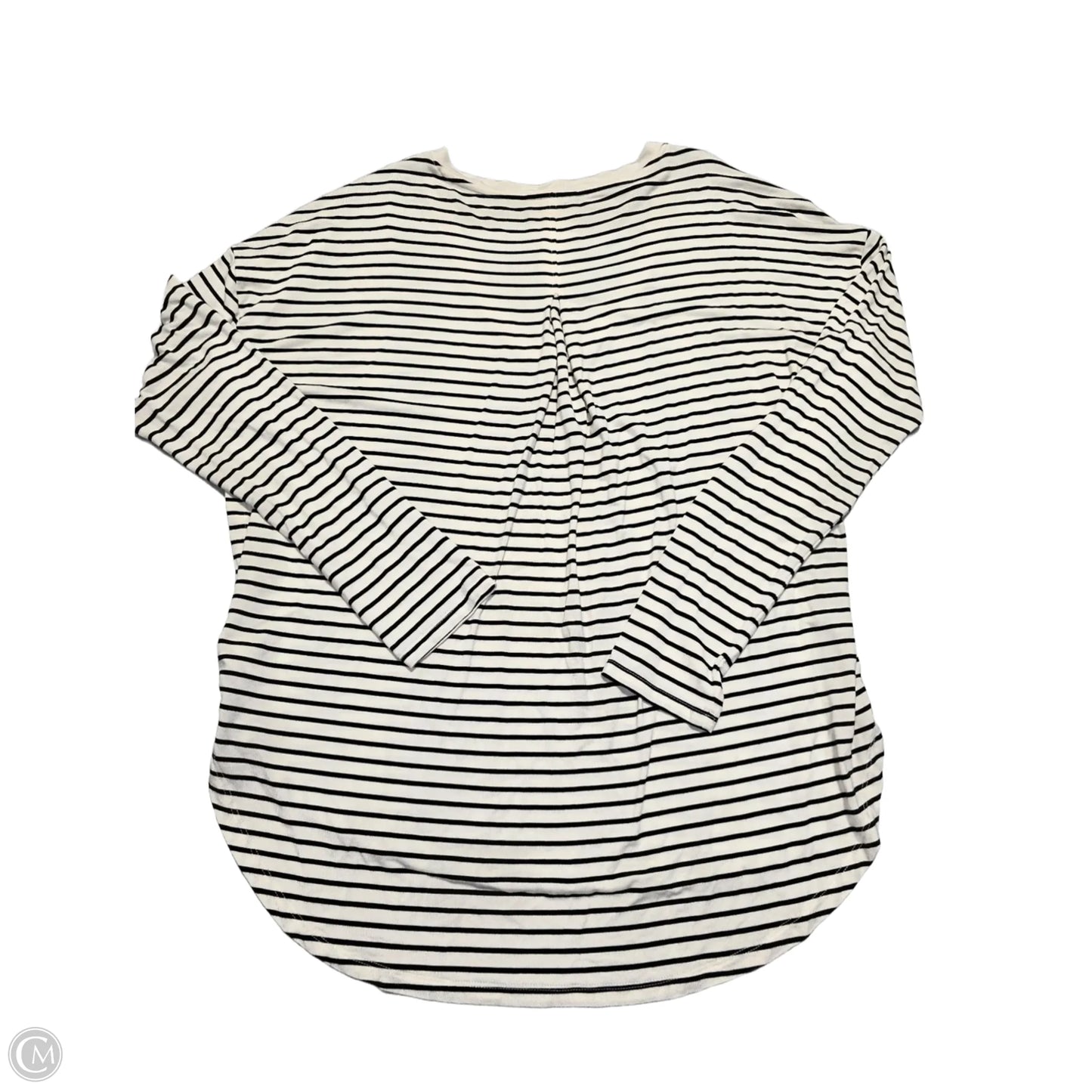 Top Long Sleeve By Gap In Striped Pattern, Size: M