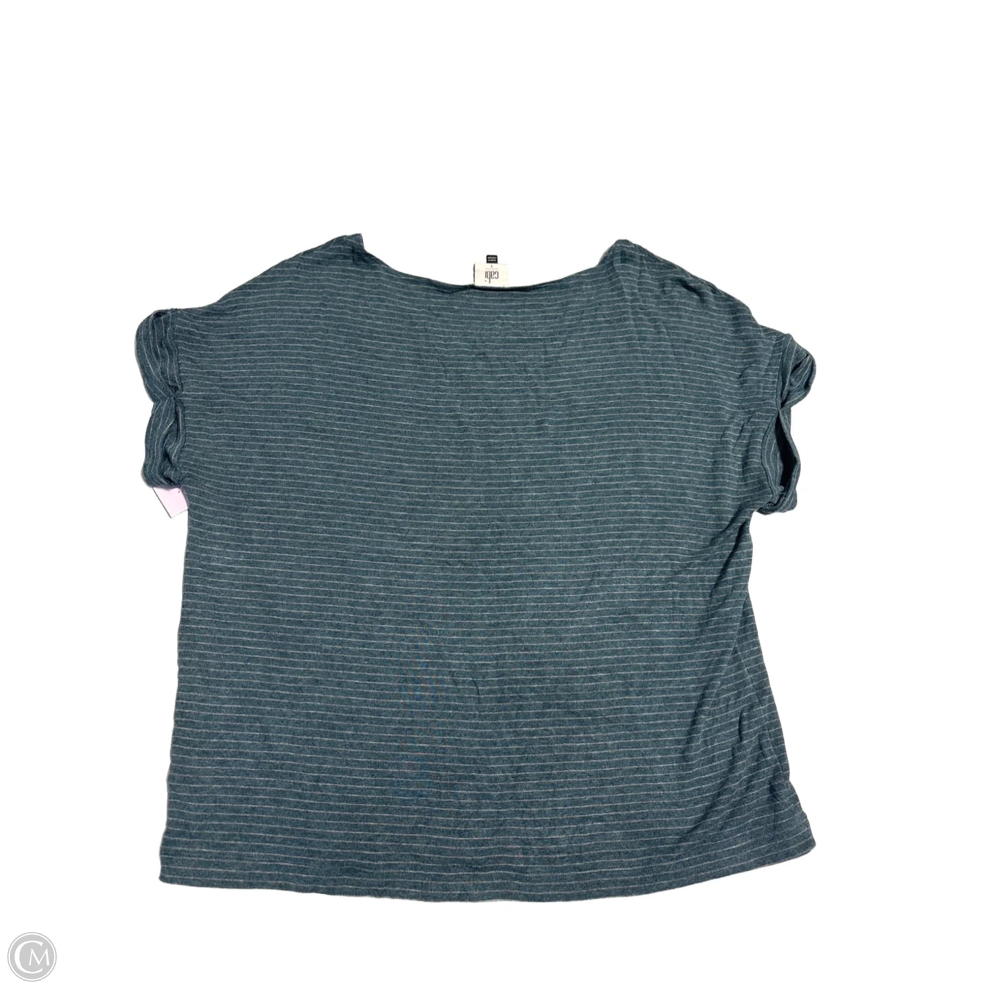 Top Short Sleeve By Cabi In Teal, Size: S