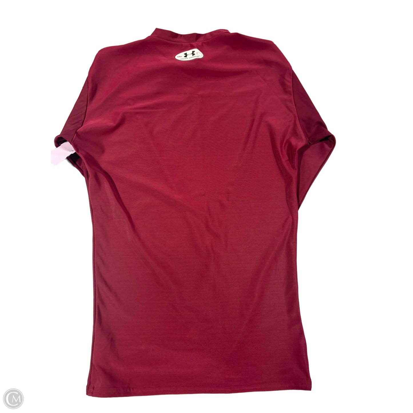 Top Long Sleeve By Under Armour In Maroon, Size: M