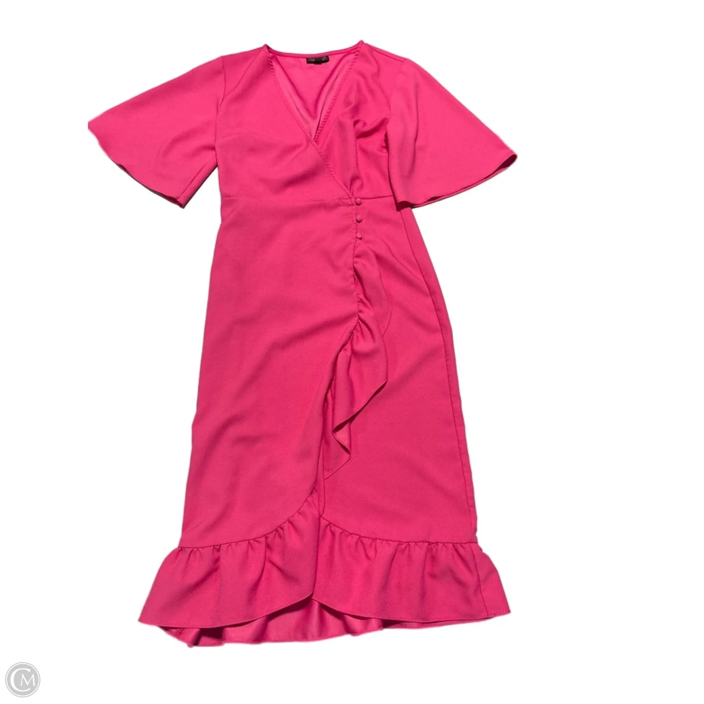 Dress Casual Midi By Top Shop In Pink, Size: S