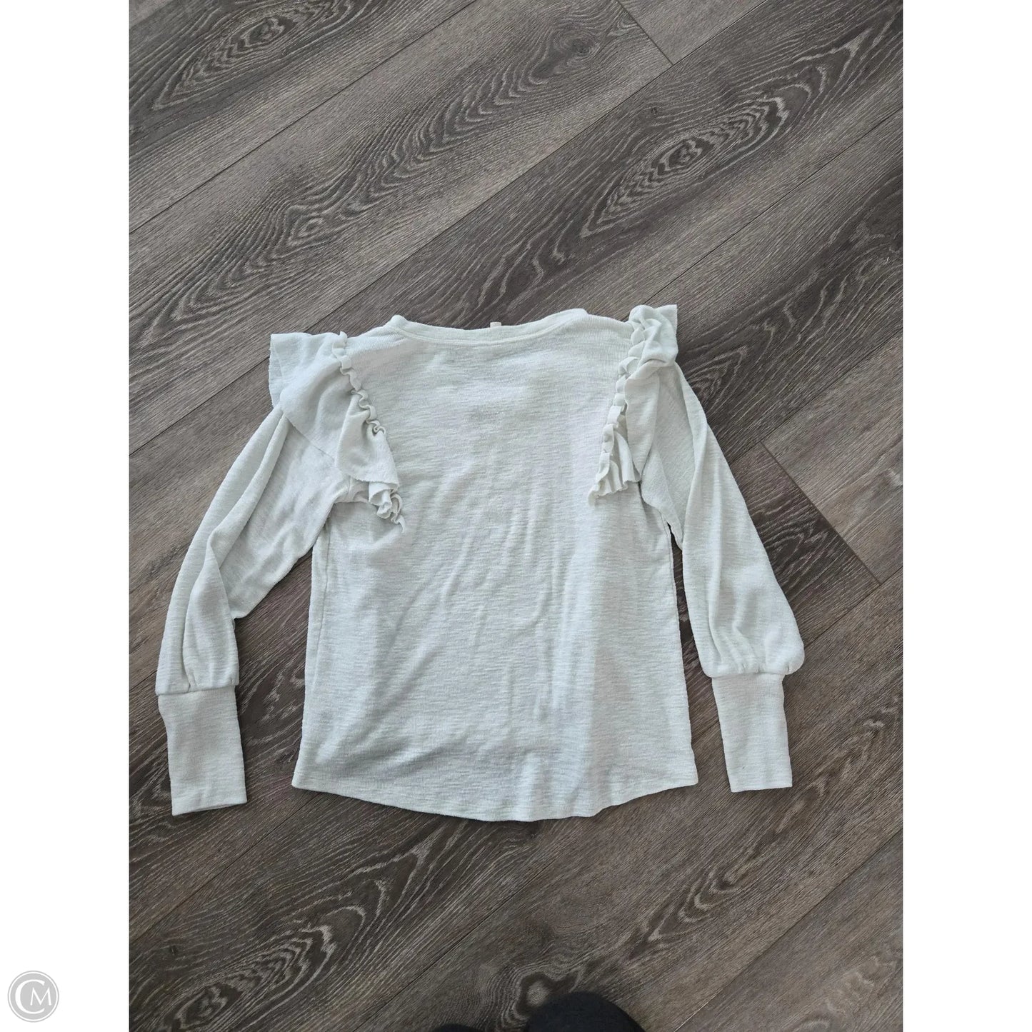 Top Long Sleeve By Pilcro In Cream, Size: S