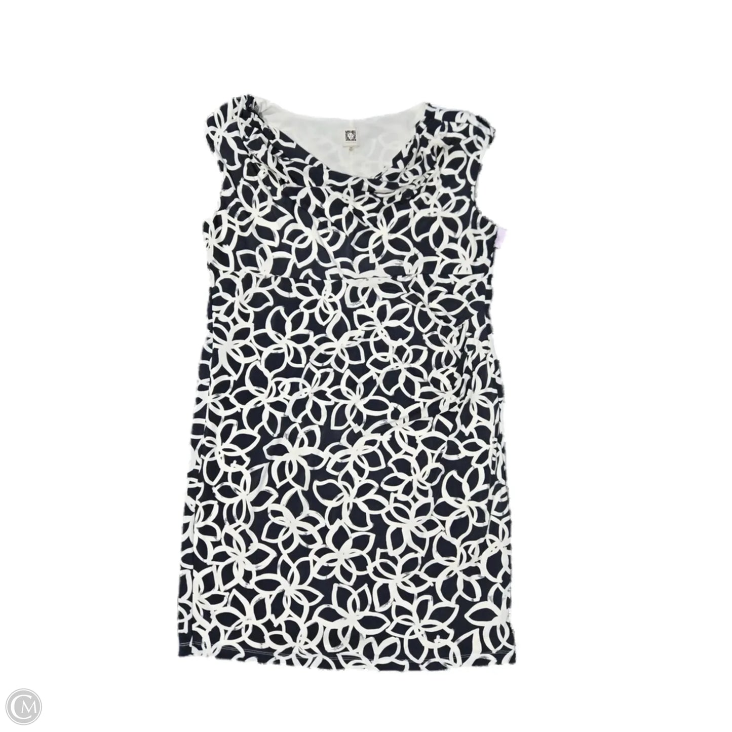 Dress Casual Short By Anne Klein In Blue & White, Size: 16