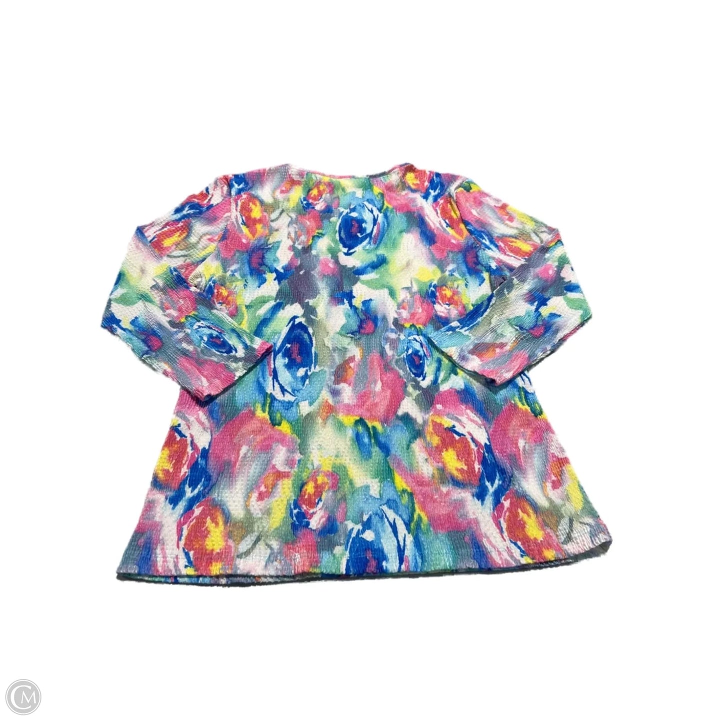 Top 3/4 Sleeve By Erin London In Multi-colored, Size: M