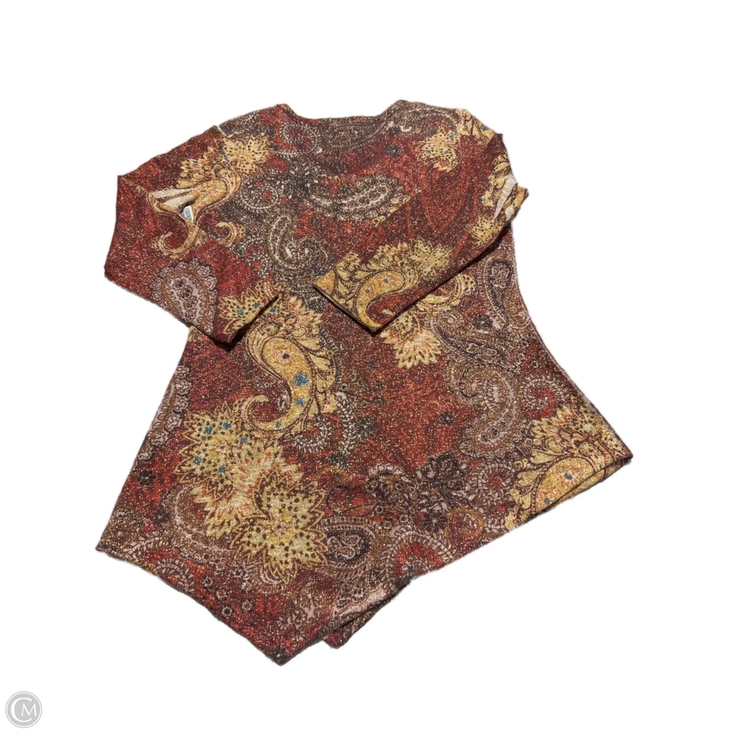 Top Long Sleeve By Reba In Red, Size: M