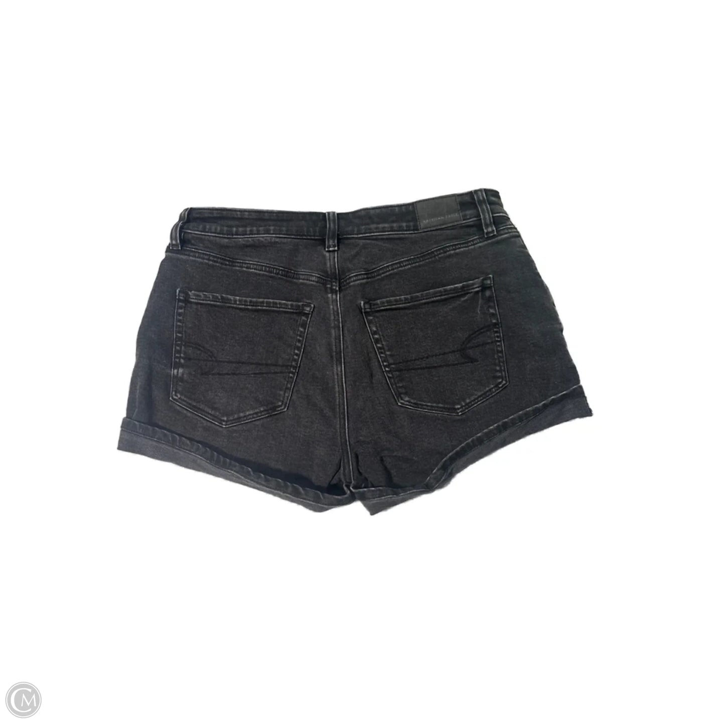 Shorts By American Eagle In Black Denim, Size: 4