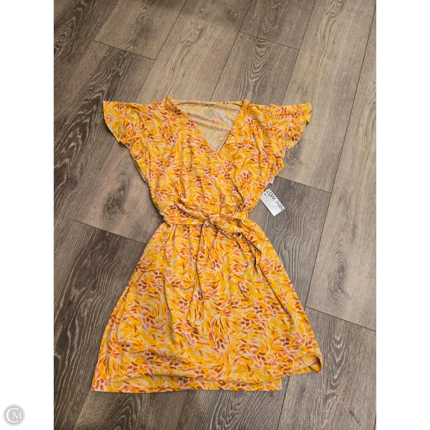 Dress Casual Short By Nine West In Yellow, Size: Xl