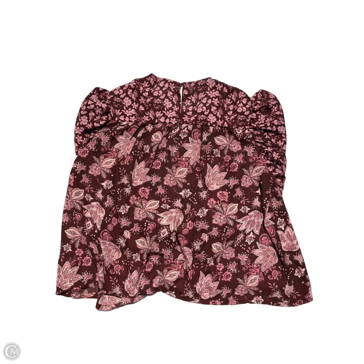 Top Long Sleeve By Maurices In Maroon, Size: Xl