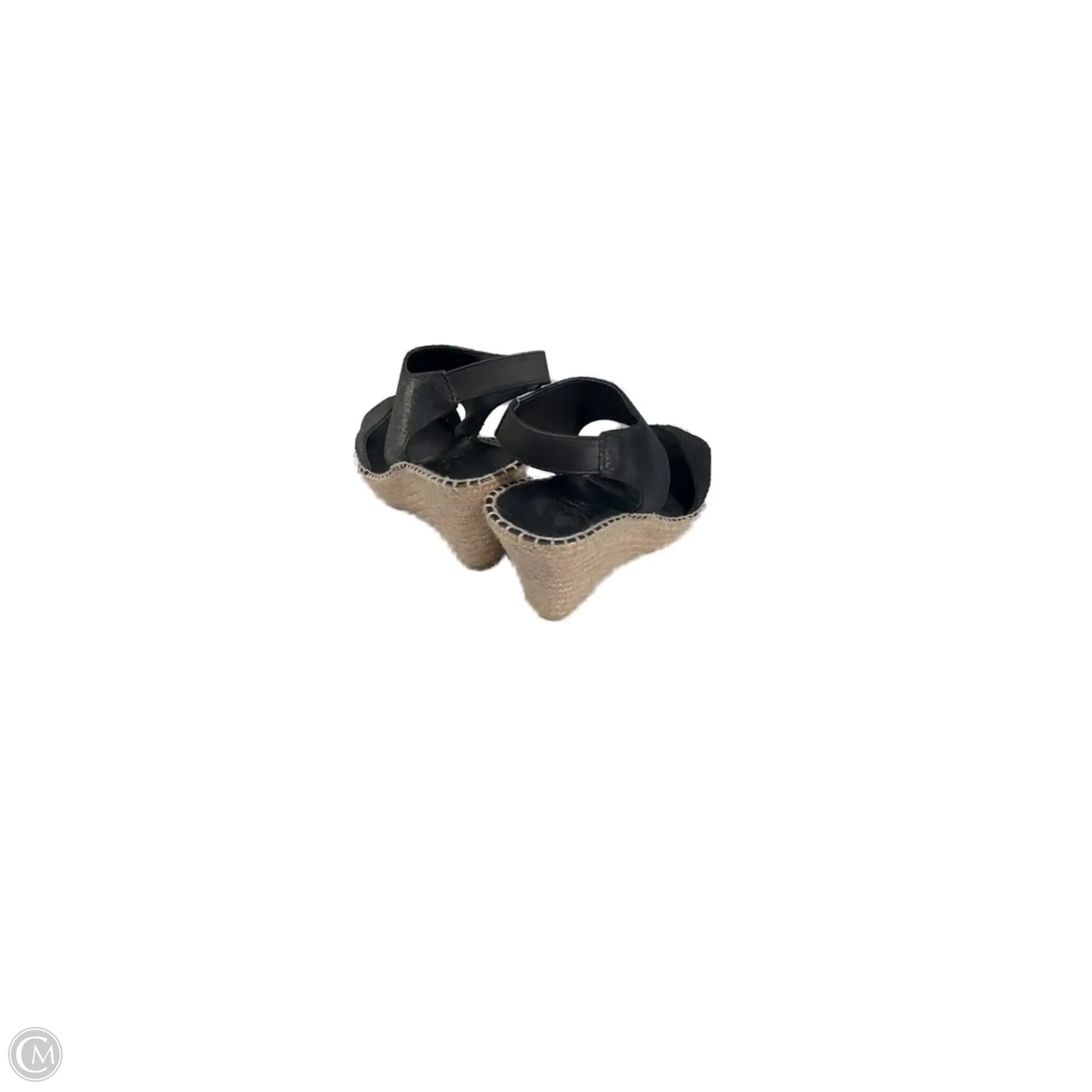Sandals Heels Wedge By Cmc In Black, Size: 9