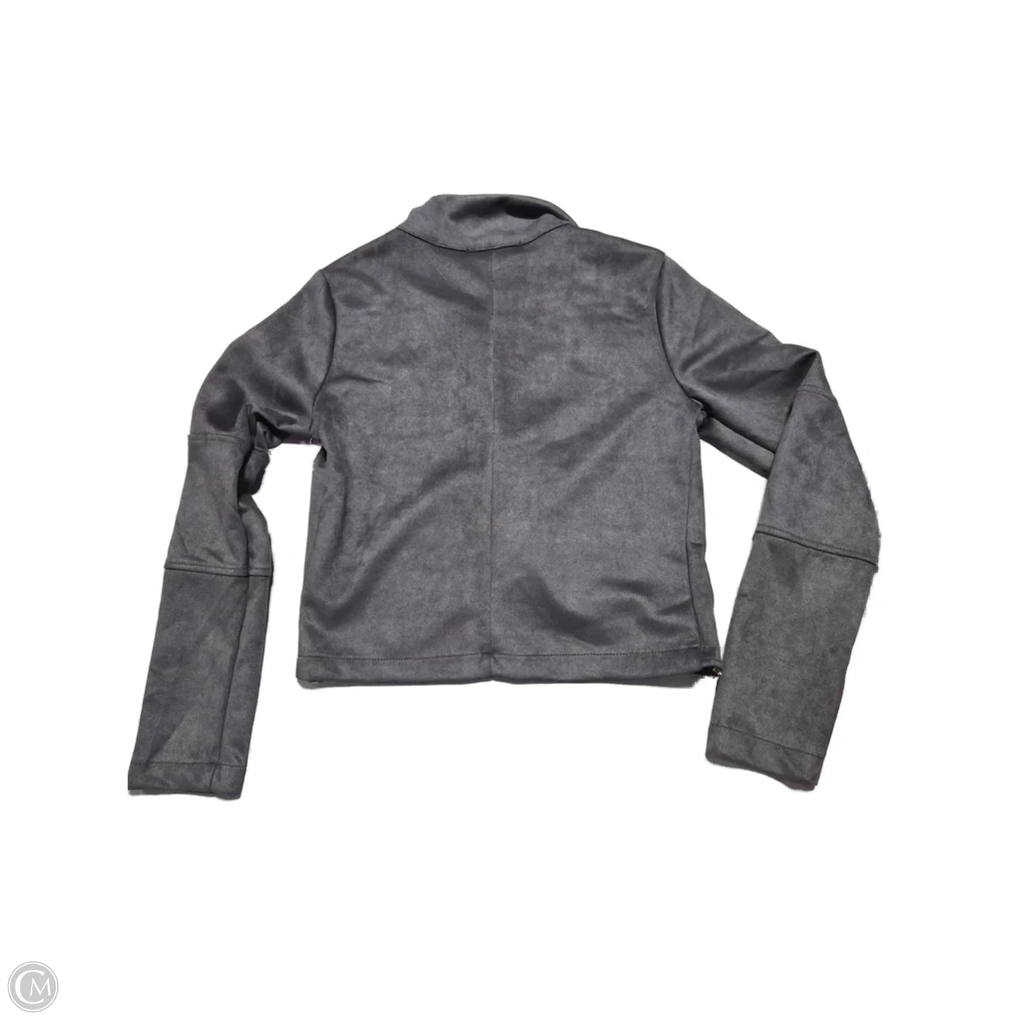 Jacket Moto By Blu Pepper In Grey, Size: M