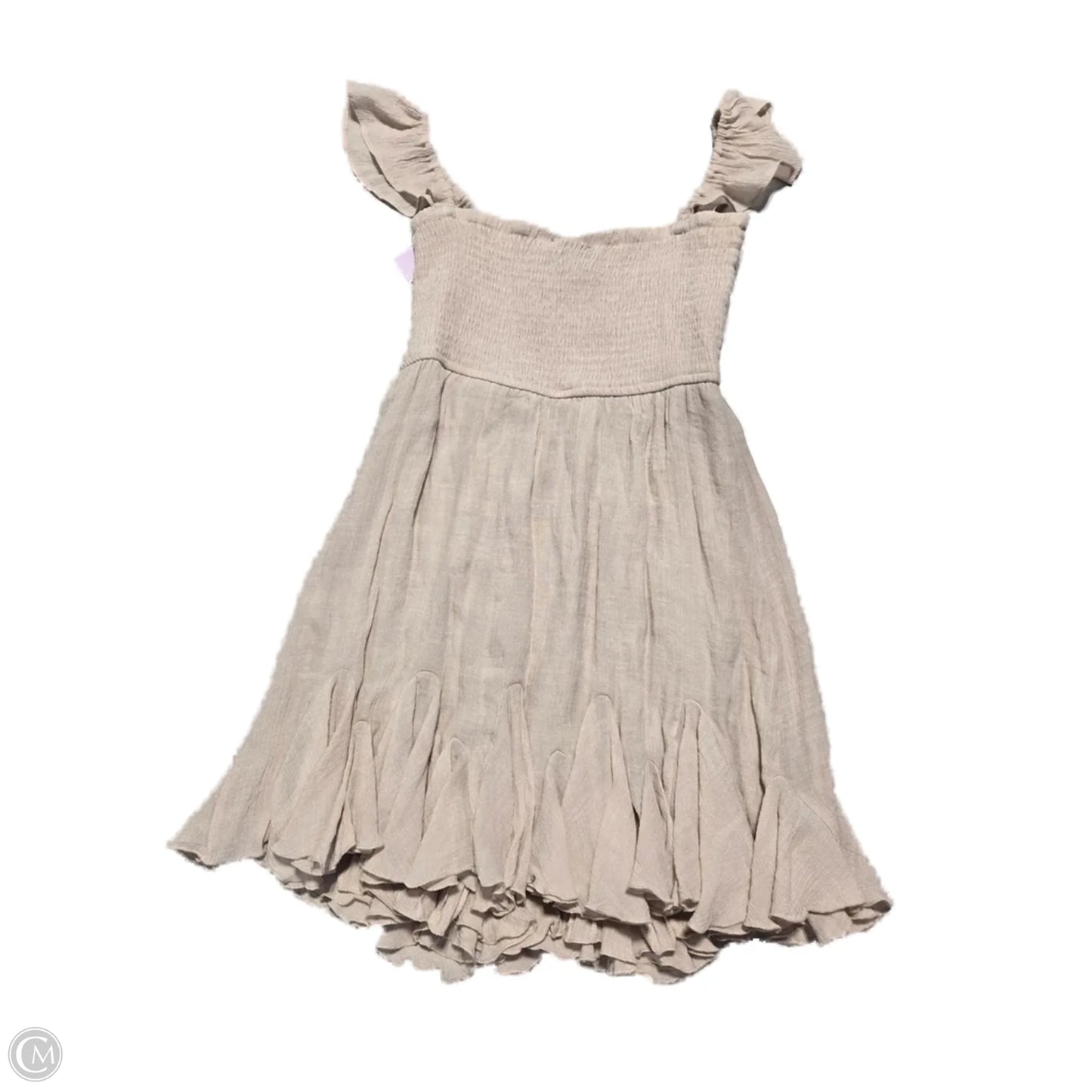 Dress Casual Short By Cme In Beige, Size: S