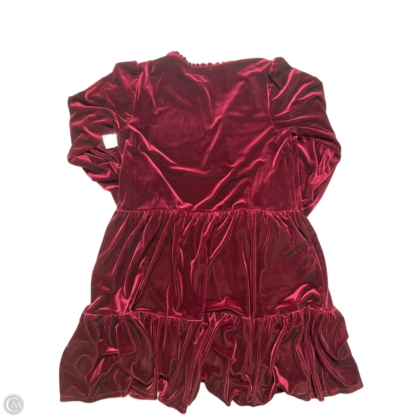 Dress Casual Short By Msk In Maroon, Size: L