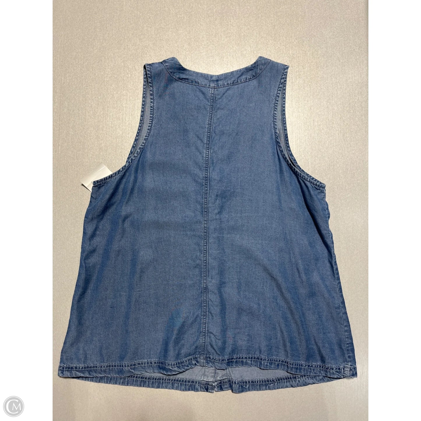 Tank Top By Cmf In Blue Denim, Size: L