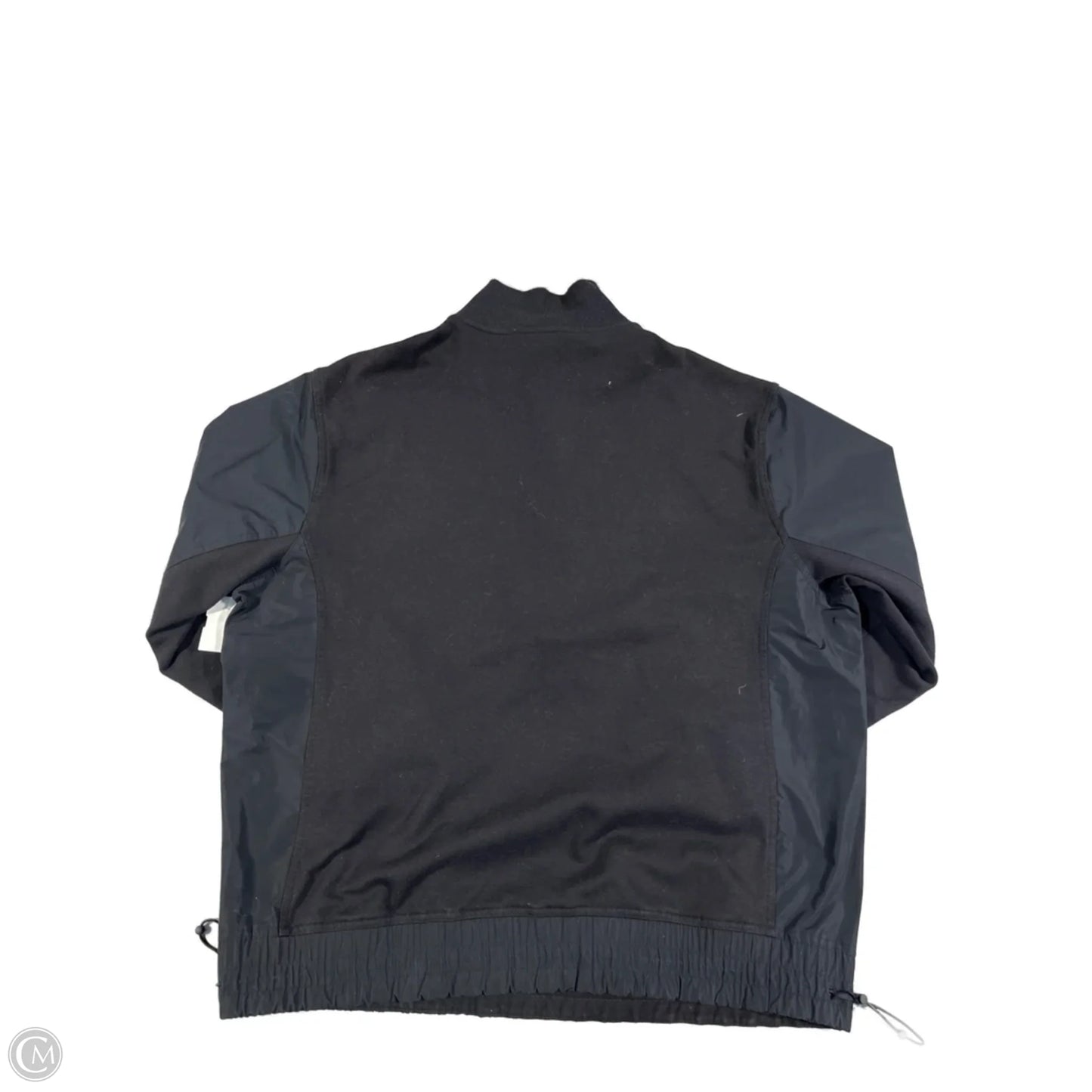 Athletic Top Long Sleeve Collar By Athleta In Black, Size: M