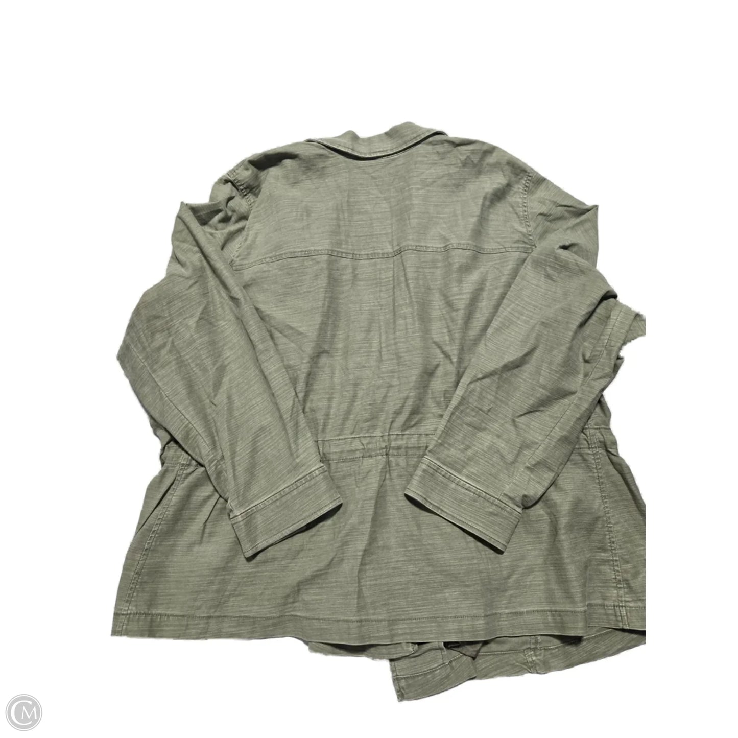 Jacket Shirt By Lane Bryant In Green, Size: 3x