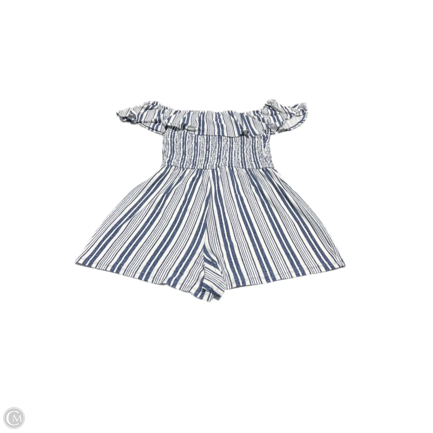 Romper By Derek Heart In Blue & White, Size: M