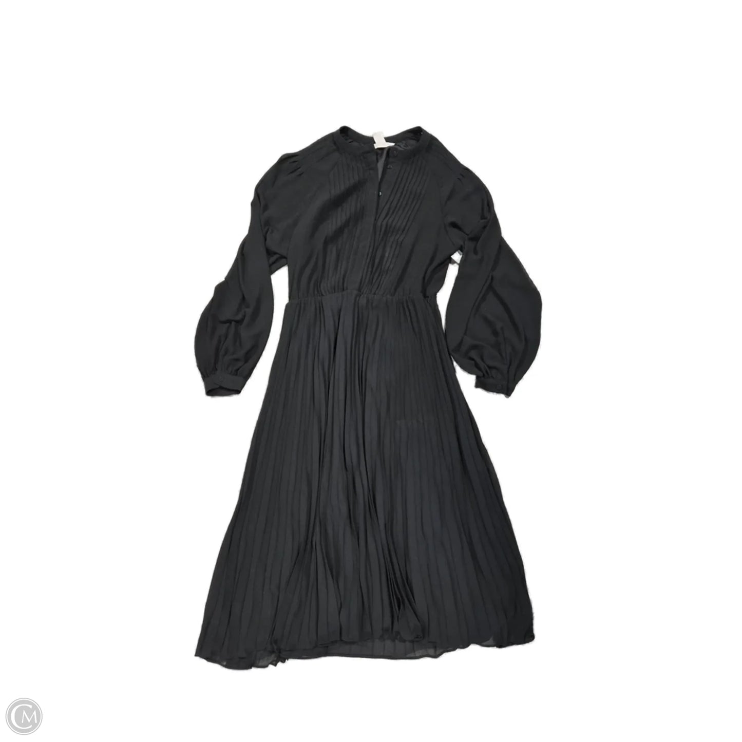 Dress Casual Midi By H&m In Black, Size: M
